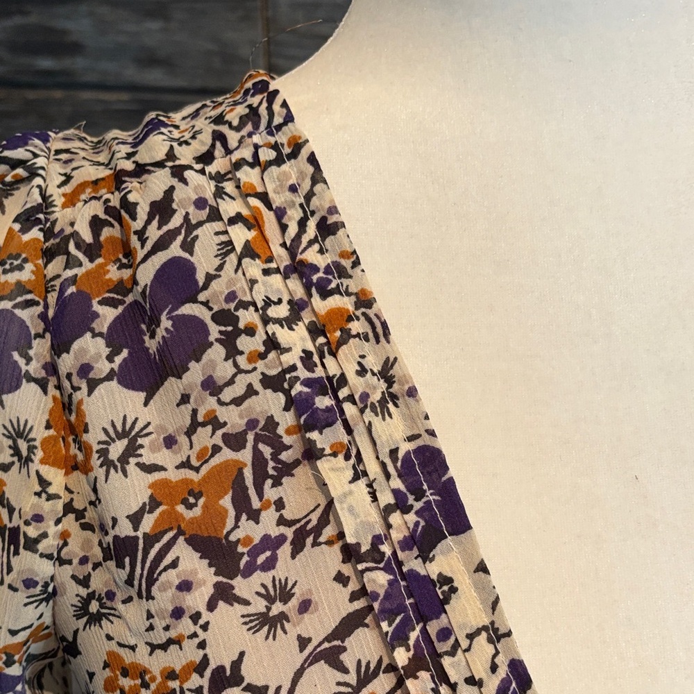 H&M Floral V-Neck Midi Dress - Multicolor - Picture 4 of 11